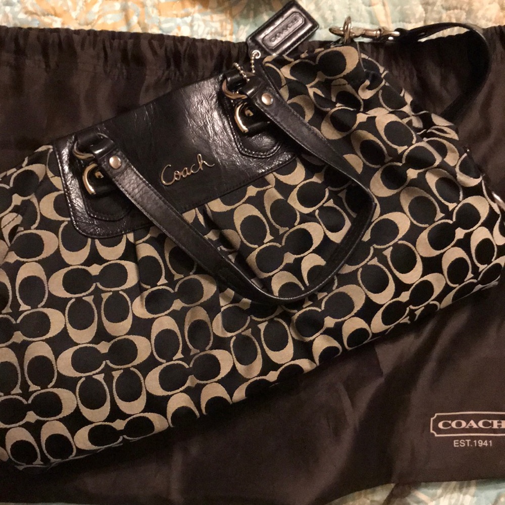 Coach Ashley Signature Canvas Handbag